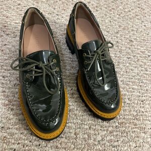 AEROSOLES Olive Green Platform Shoes